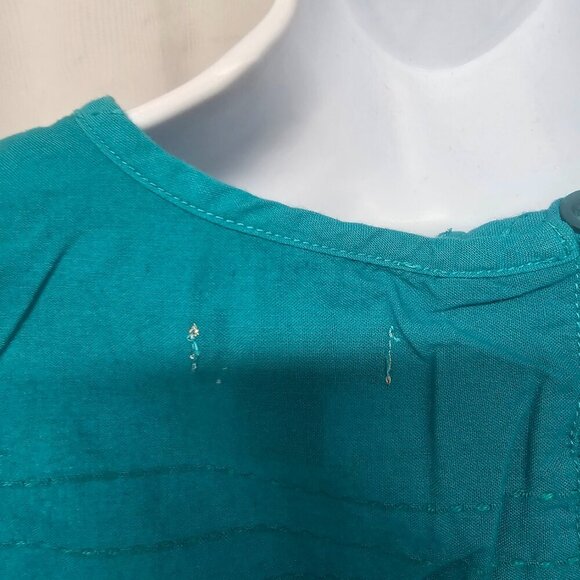 Falls Creek Blue Embroidered Tank Boho Hippie Festival Multiple Sizes - Picture 8 of 13